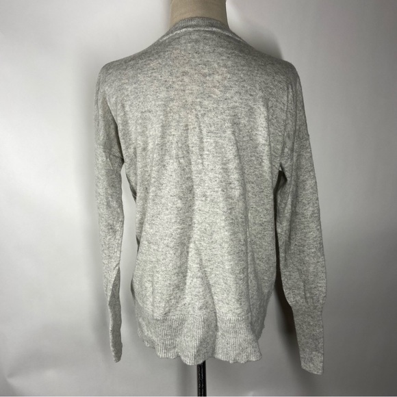 J.Crew XS Extra Small Hugo Guinness™ J.Crew Dazzling Wool Blend Sweater Gray - Picture 4 of 9